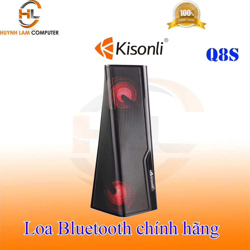 Loa Bluetooth Kisonli Q8S Led chuyển màu siêu trầm ấm nghe rất hay- Hãng phân phối