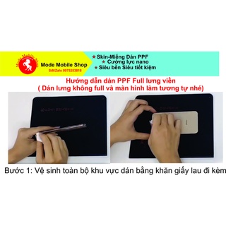 Miếng dán PPF Redmi Note8/Redmi note 8 pro