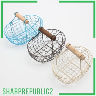 Metal Bread Storage Organizer Basket Fruit Vegetables Serving Basket Black
