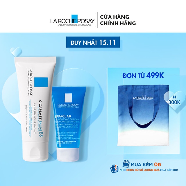 Bộ kem dưỡng làm dịu làm mượt làm mát và phục hồi làn da La Roche Posay Cicaplast Baume B5 Soothing Repairing Balm