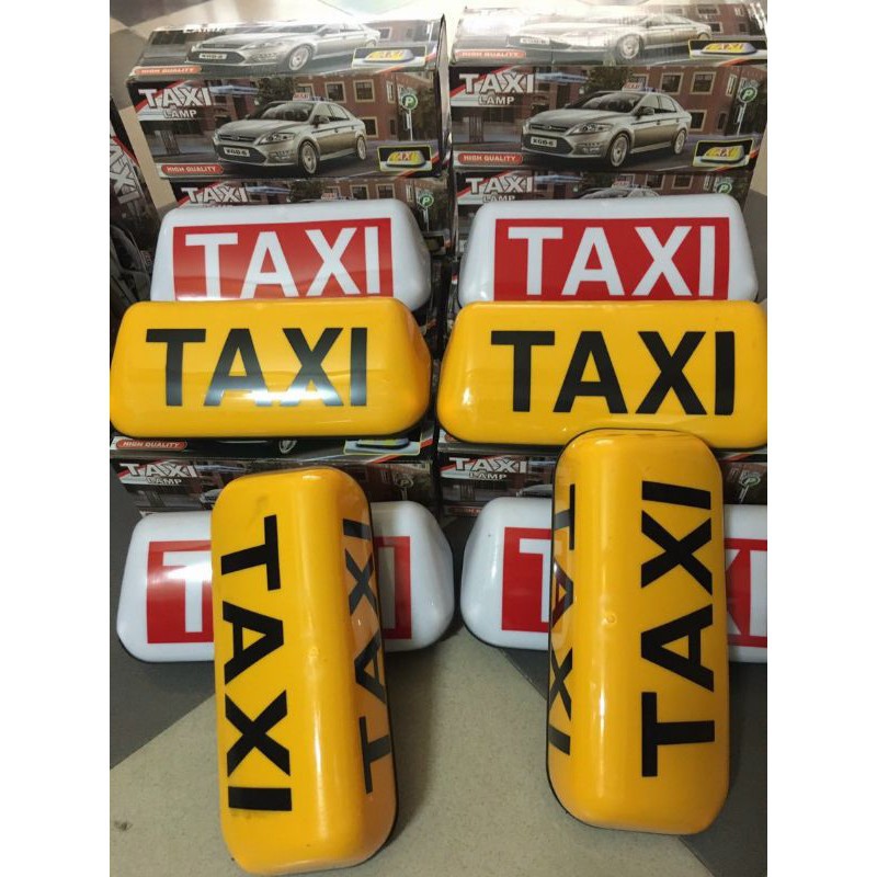 Mào taxi ô tô có đèn và đế nam châm tự hít