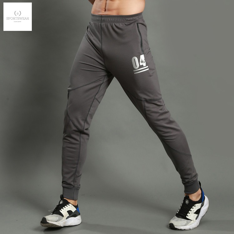 Quần tập gym thể thao dài number 4 Sportswear Concept thoải mái đàn hồi khô thoáng thiết kế tinh tế