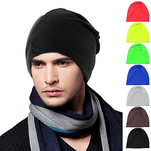 Mũ Beanie Dệt Kim Màu Sắc Đơn Giản Unisex