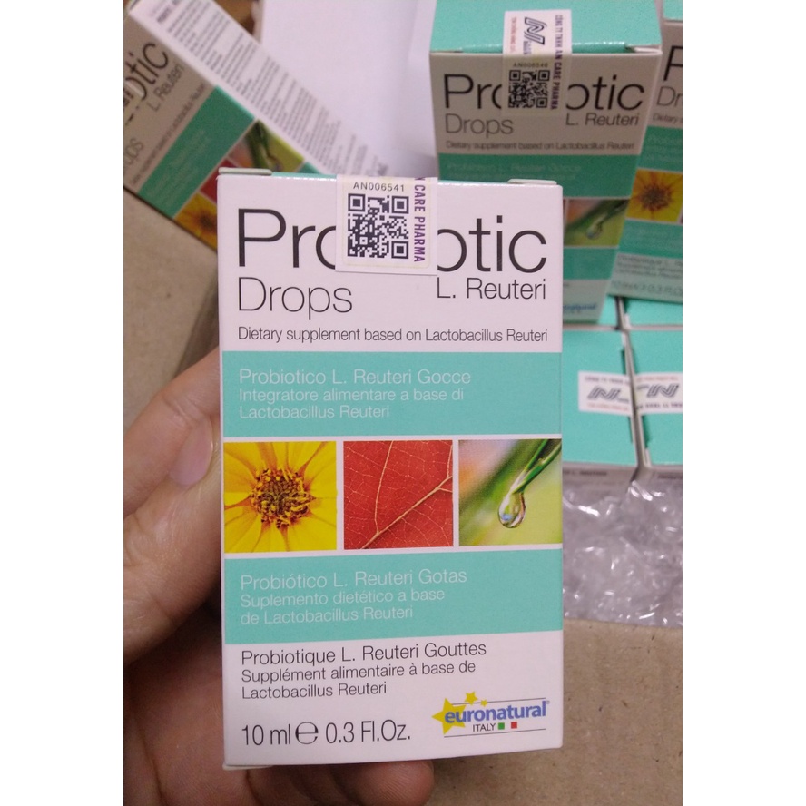 Probiotic L. Reuteri Drops- Men lợi khuẩn Lactobacillus reuteri LR92, nhập khẩu chính hãng Italy. Lọ 10ml