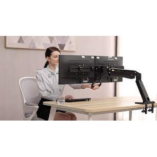 Giá Treo Màn Hình Máy Tính Kẹp Bàn 2 Màn Hình - NB32 -  - Hàng Chính Hãng - Model 2021