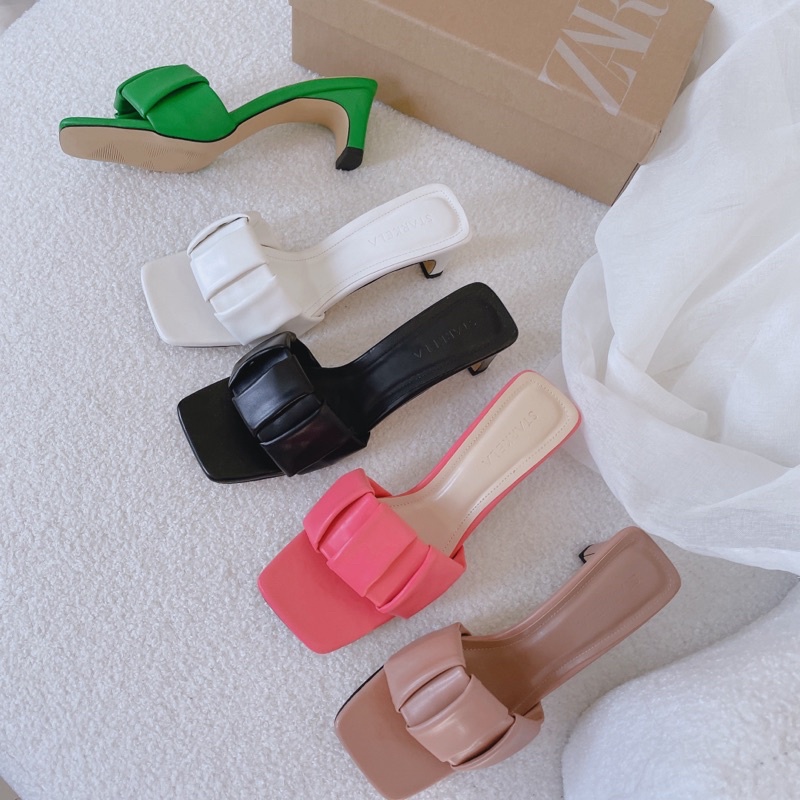 Guốc lê quai xếp - Bunny Shoes