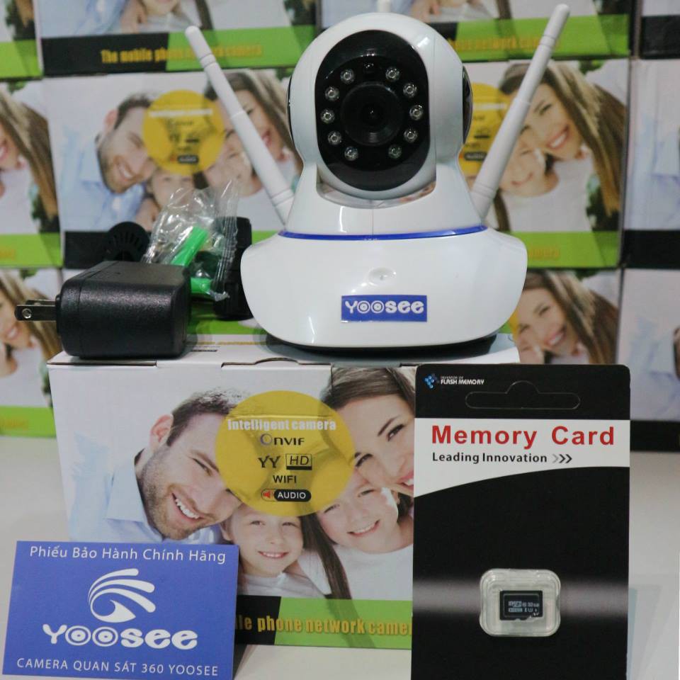 Camera 3 Râu Dùng Phần Mềm Yoosee Xoay 360 Độ Bắt Wifi Cực Khỏe