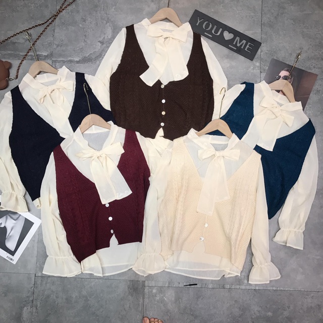 Full set hàng đẹp voan ghile len Quảng Châu