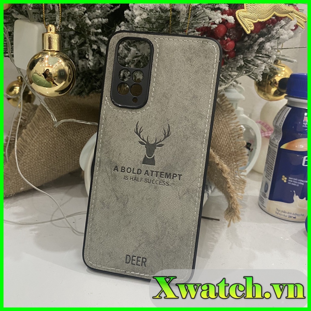 Ốp lưng Vải jean Họa tiết Deer cho Xiaomi Redmi Note 10 Note 10 pro Redmi 10 Note 11 4g 11s Note 11 pro Quốc tế