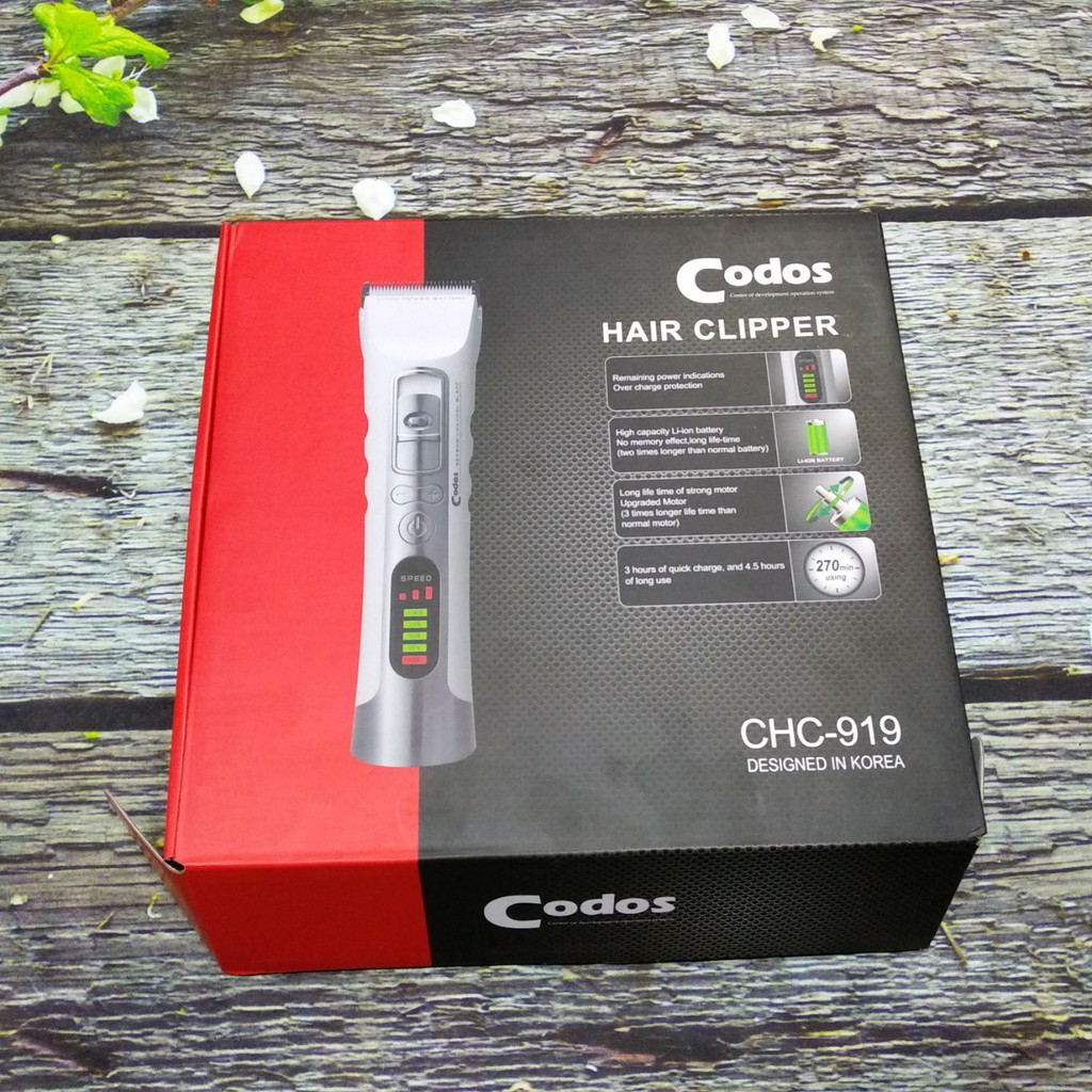 Tông Đơ Cắt Tóc Codos CHC- 919 chính Hãng