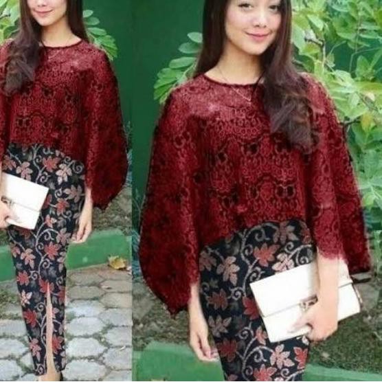 ➧ Rx Set Đồ Hóa Trang kebaya cape batik brukat vania ❉ | BigBuy360 - bigbuy360.vn
