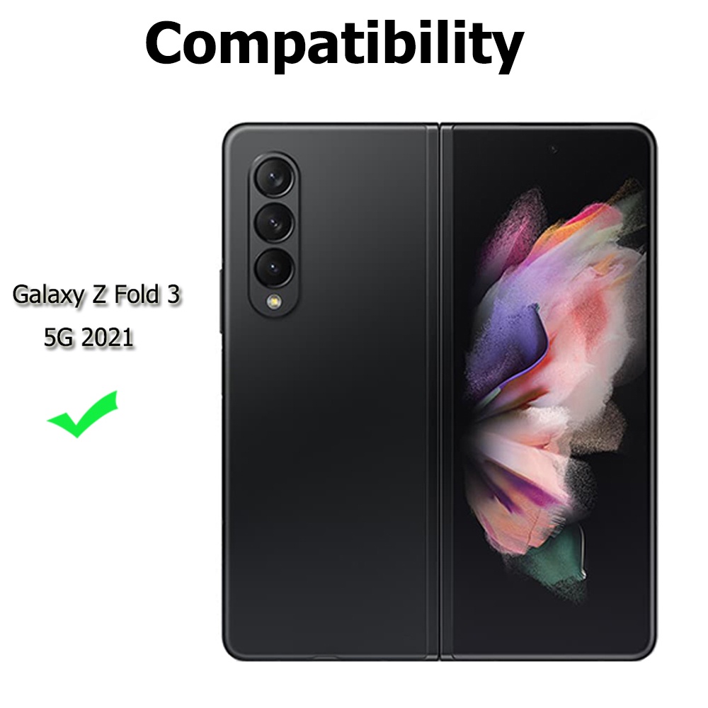 Miimall Samsung Galaxy Z Fold 3 Miếng Dán Bảo Vệ Ống Kính,HD Trong Suốt Siêu Mỏng Chống Nổ Chống Xước Lens Protective Film cho Điện Thoại Galaxy Z Fold 3