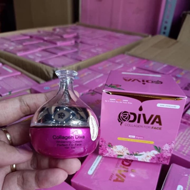 Kem collagen diva dưỡng trắng [ xả kho nghỉ tết sớm] mua 6 hộp tặng thêm 1 hộp