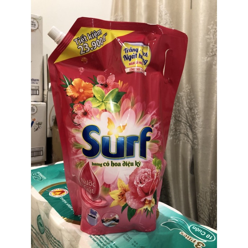 Nước giặt Surt hương cỏ hoa diệu kỳ 3.2kg