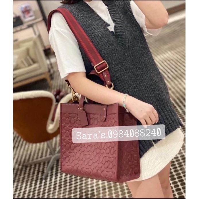 Túi nữ Coach tote 30 phom to da dập nổi sale