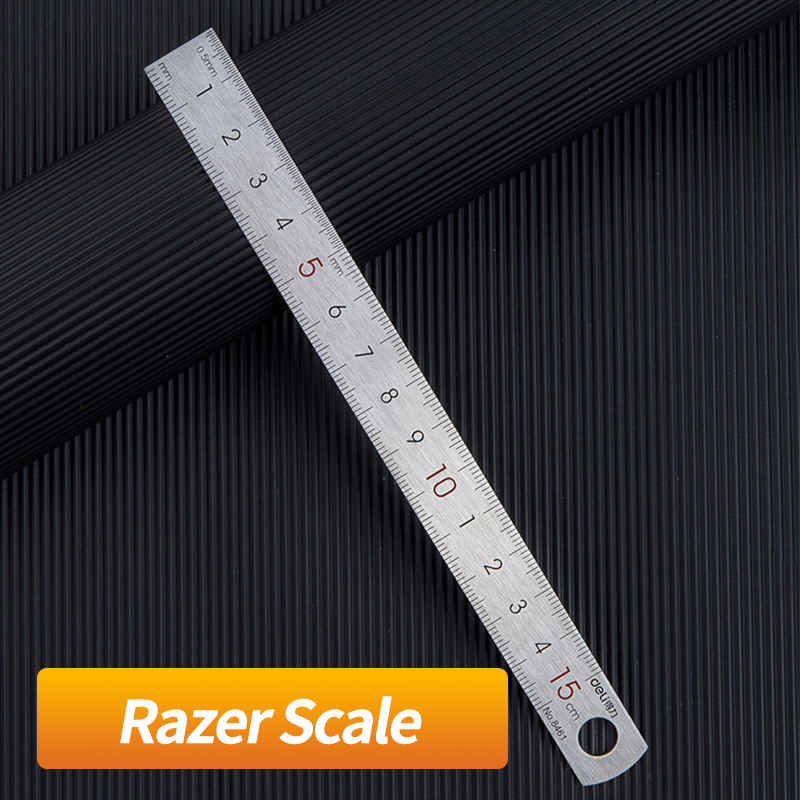 Thước đo hai mặt chính xác bằng thép không gỉ 15/20cm thước kẻ,thép thước,thước kẻ đa năng,thước kim loại