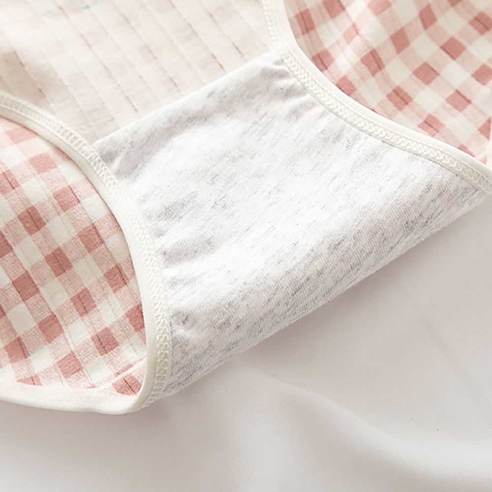 Quần Lót Cotton Lưng Vừa Thoáng Khí In Họa Tiết Dâu Tây Dễ Thương Cho Nữ