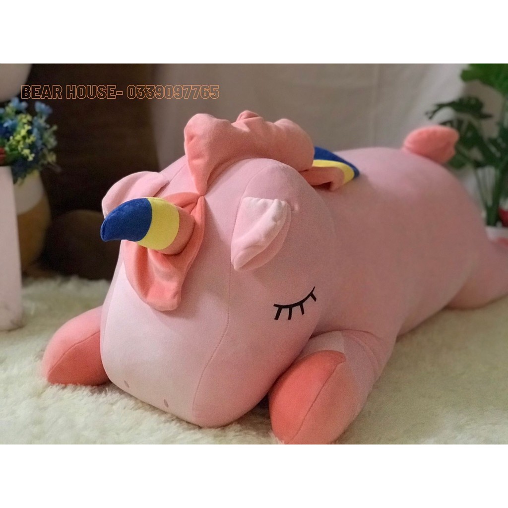 GẤU BÔNG UNICORN, GỐI ÔM NGỰA PONY 1 SỪNG DỄ THƯƠNG HOT TREND