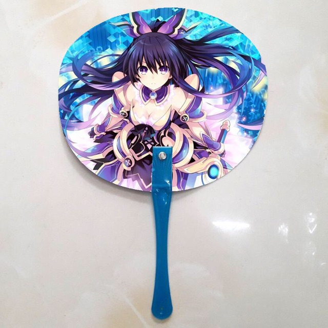 Quạt anime date a live in 2 mặt ảnh khác nhau