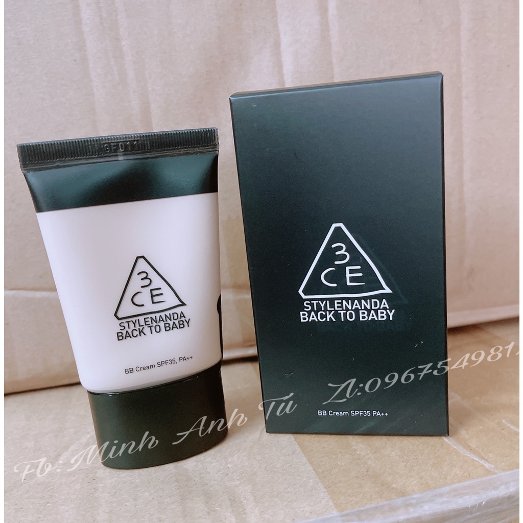 Kem nền 3ce back to baby BB Cream 30ml [Chính Hãng]