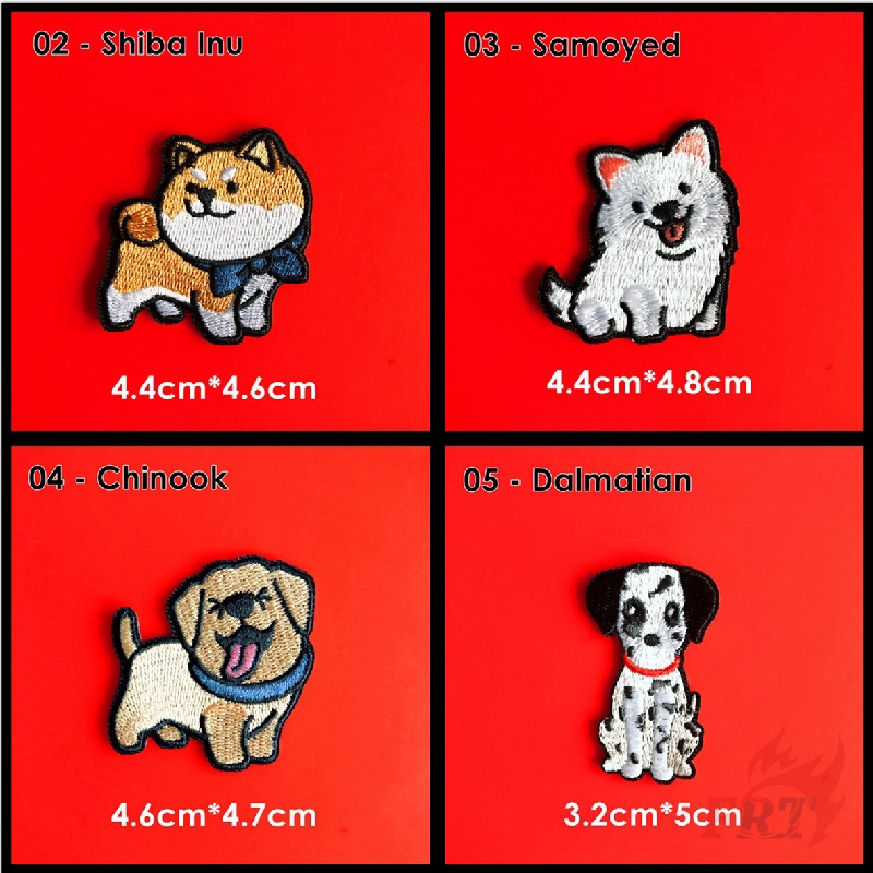 1 Sticker Ủi Thêu Hình Cún Cưng Series 06