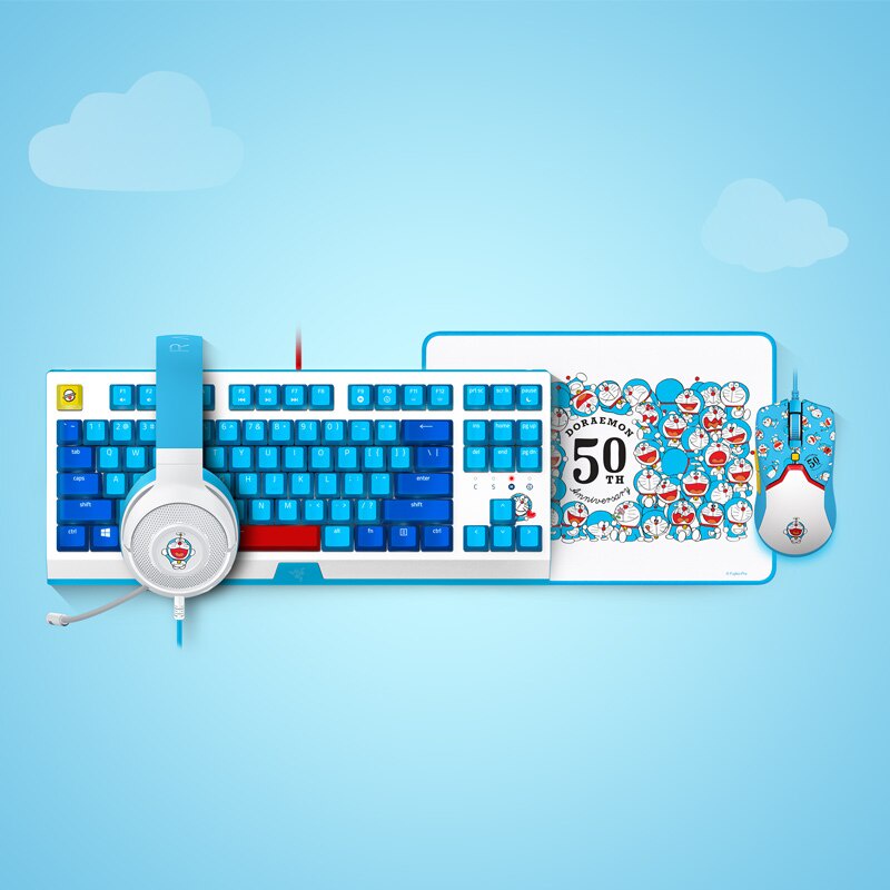 Fullset Razer Doraemon 50th Anniversary