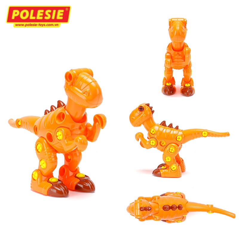 Bộ Đồ Chơi Lắp Ráp Khủng Long Bạo Chúa Tyrannosaurus 40 Chi Tiết – Polesie Toys