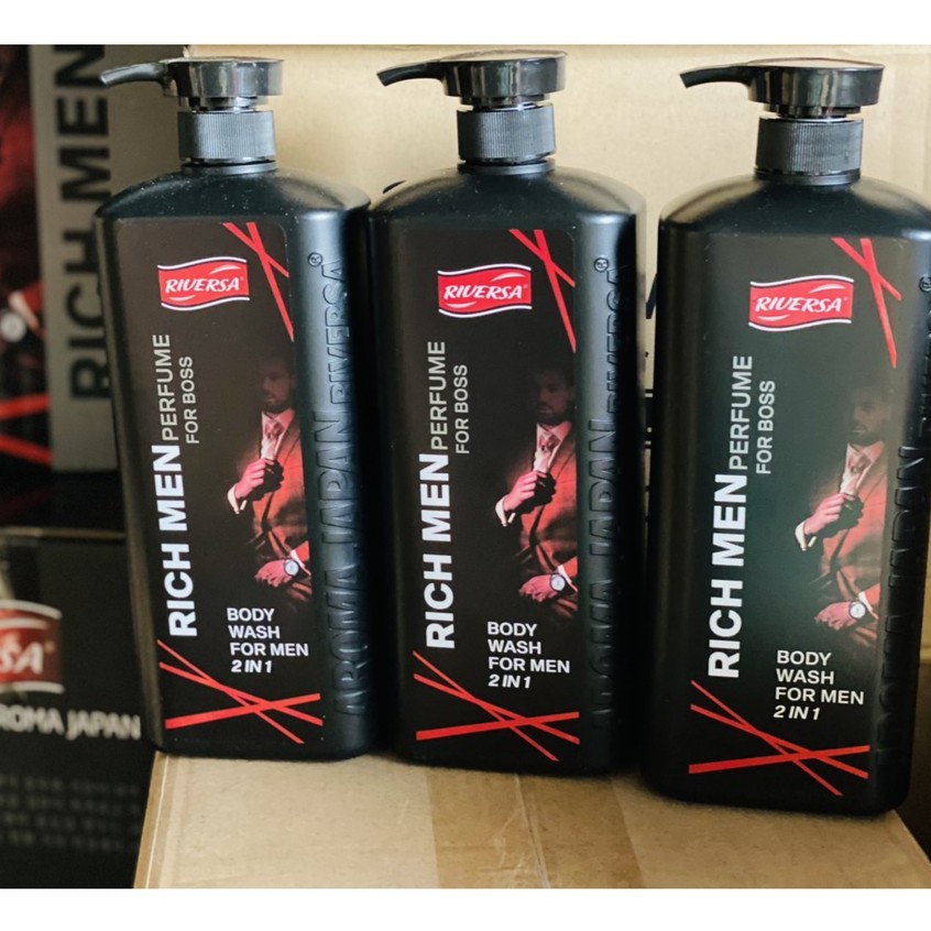 Dầu Gội, tắm Hương Nước Hoa NAM XMEN RIVERSA 1,2L