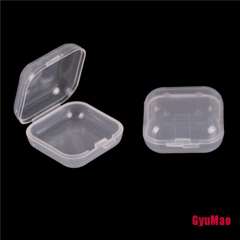 Set 10 Hộp Nhựa Mini Trong Suốt Đựng Trang Sức