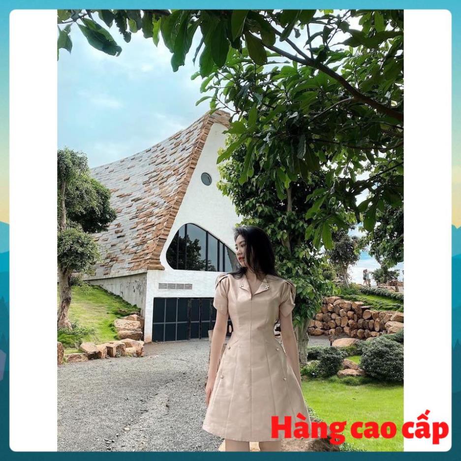 (Hàng cao cấp) Đầm dạo phố dáng xòe cổ V - Bee Dress | BigBuy360 - bigbuy360.vn