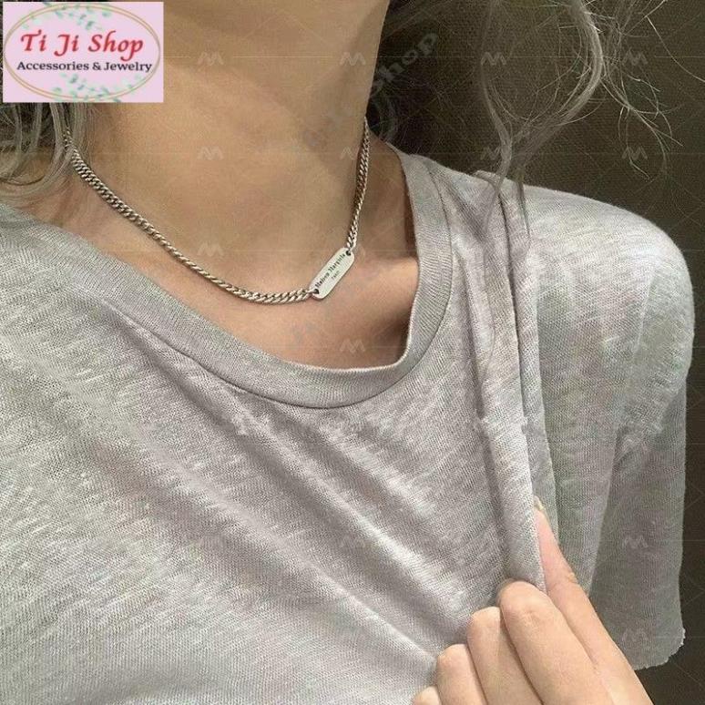 Dây chuyền mặt chữ phong cách Hàn Quốc đơn giản