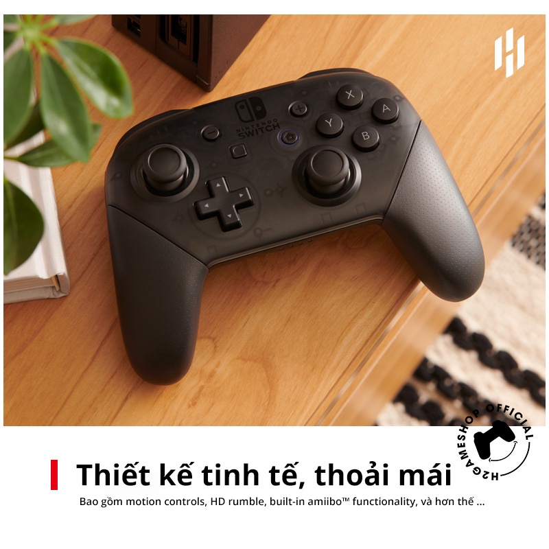 Pro Controller Nintendo Switch Tay cầm chơi game Chính hãng Nguyên seal Phụ kiện console Switch