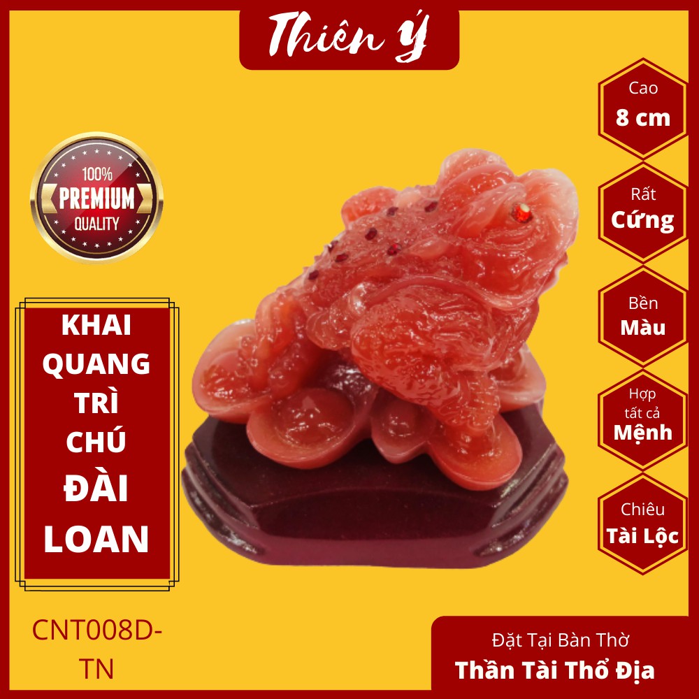 [Hỗ Trợ Khai Quang] Cóc Ngậm Tiền - Thiềm Thừ - Cóc Ba Chân Phong Thủy- cao 9 cm-CNT008D-TN-Đồ Thờ Thiên Y