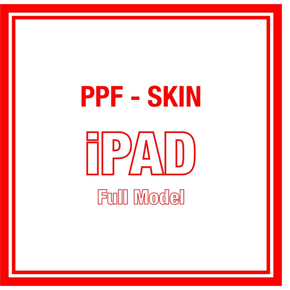 {50 Mẫu} Dán PPF Skin mặt sau lưng iPAD - FILM 3M USA CHẤT LƯỢNG TỐT NHẤT