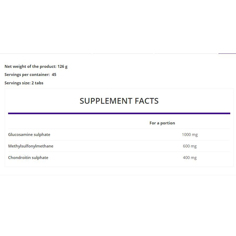 Ostrovit Hỗ Trợ Sụn Khớp Glucosamine + MSM + Chondroitin