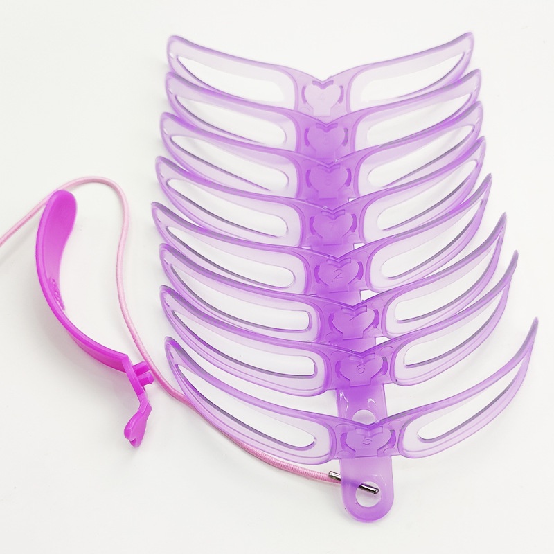 1 Bộ Thẻ Khuôn Hỗ Trợ Kẻ Lông Mày 8 Trong 1 Tái Sử Dụng Tiện Lợi