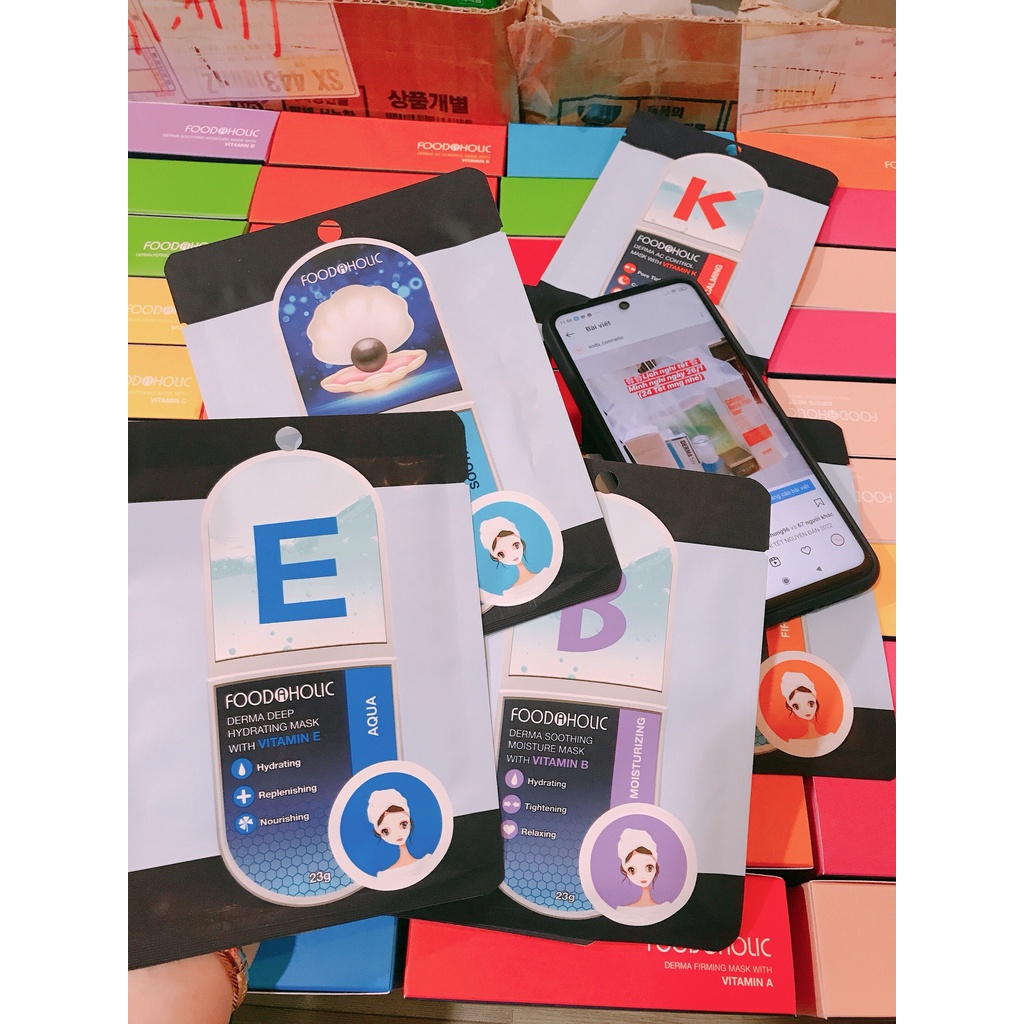 Mặt Nạ Giấy Foodaholic Essential Mask 23g Chăm Sóc Da Toàn Diện