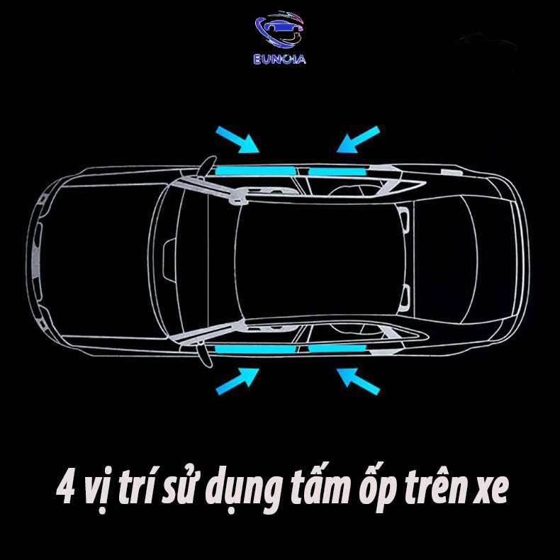 (full xe) Bộ 5 miếng cao su bậc cửa và nẹp cốp chống xước bậc cửa ô tô hãng Sports - Toyota - Hyundai - KiA - Honda
