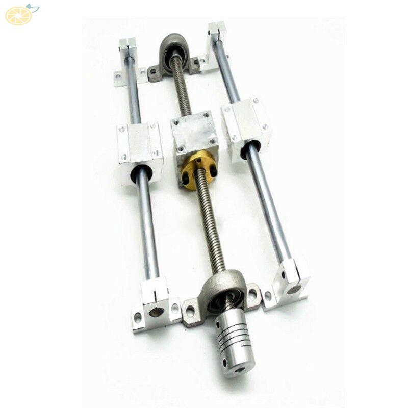 Bộ dẫn hướng hỗ trợ đường ray tuyến tính thanh trục vít ren kép T8 nằm ngang 150/250/350mm