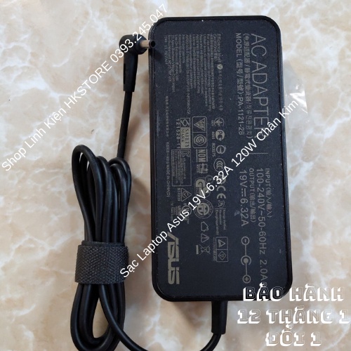 Sạc Laptop Asus 19V-6.32A 120W Chân Kim Asus G501 N501 UX501 UX550 U500 UX561 UX51 UX56 NX500 FX570 Q535 PU500 B400 B551