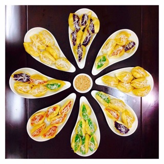 Set đĩa hoa cao cấp gốm sứ Bát Tràng 