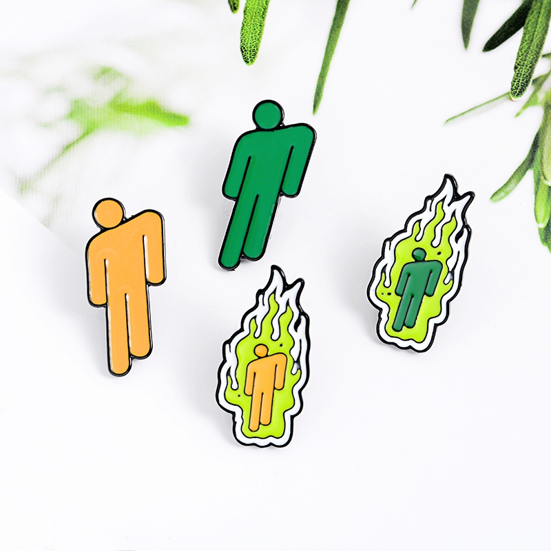 Ghim Cài Áo Hình Billie Eilish Hoạt Hình Thời Trang