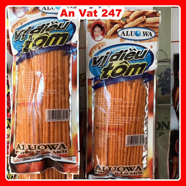 10 Gói Tăm Cay Vị Điều Tôm Thơm Đồ Ăn Vặt Ngon Cay Giá Rẻ