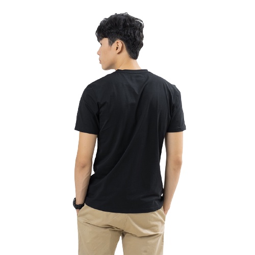 Áo thun nam nữ unisex tay ngắn vải tici dáng thường mẫu trơn màu đen, trắng, xám | BigBuy360 - bigbuy360.vn