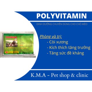 COMBO 03 GÓI DINH DƯỠNG CHUYÊN DÙNG CHO CHÓ MÈO - POLYVITAMIN 10G