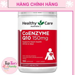 ❣️ [CHÍNH HÃNG 100%] Viên uống bổ tim Úc Healthy Care CoEnzyme Q10 150mg 100 Viên 💯