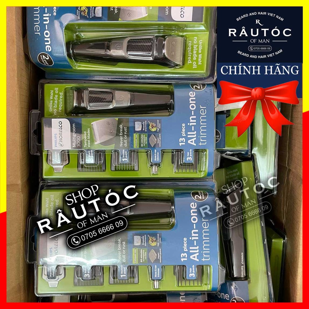Tông Đơ Philips Norelco Multigroom 3000, 5000, 7000 đa năng Giúp Cắt Tỉa Râu, Tóc, Lông Mũi