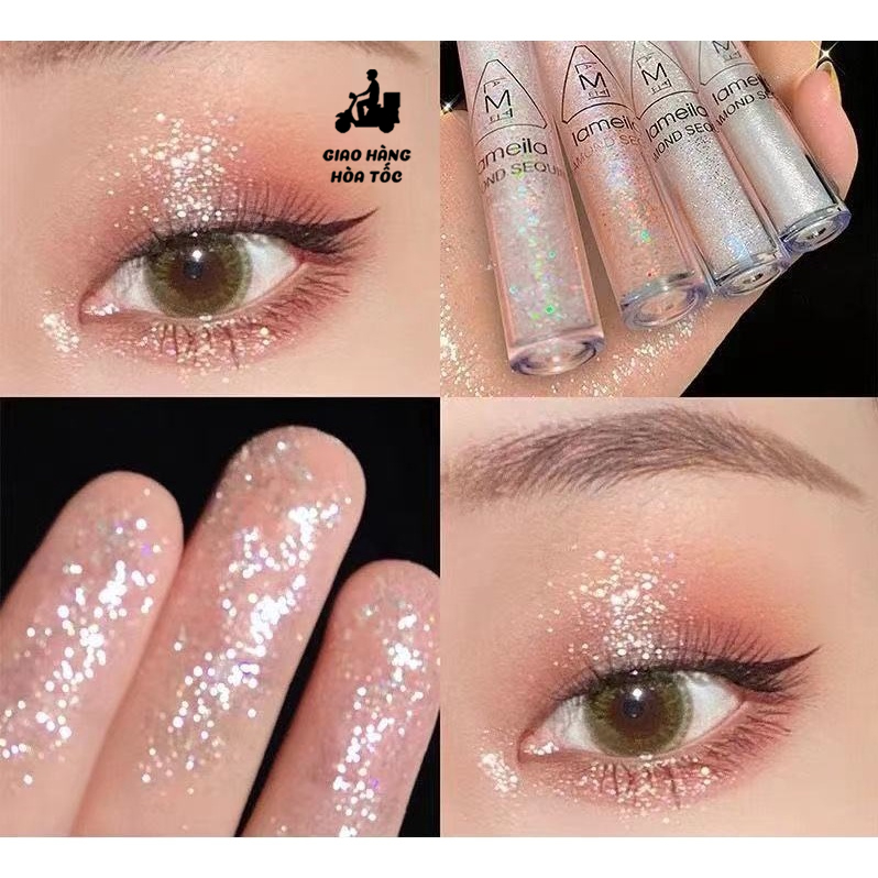 Nhũ mắt kim tuyến MINIGIRL, highlight bắt sáng, bút gel nhũ lấp lanh nhiều màu sắc siêu quyến rũ