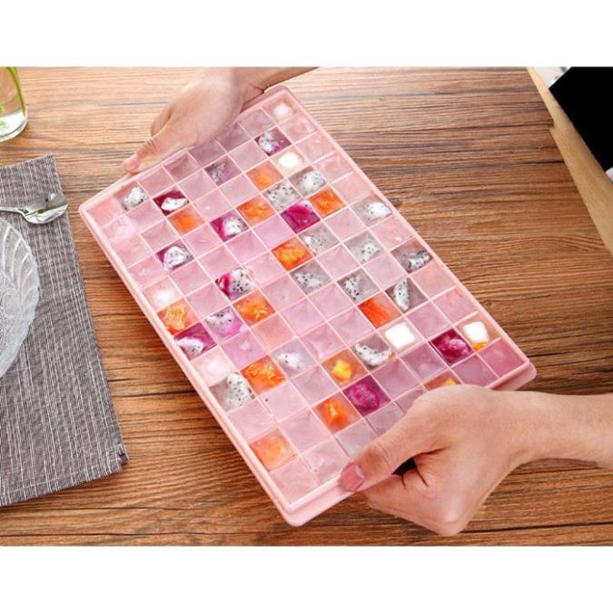 Khay Làm Đá Viên Kim Cương 60 Lỗ - Khay Đựng Đá Tủ Lạnh - Làm Thạch, Rau Câu