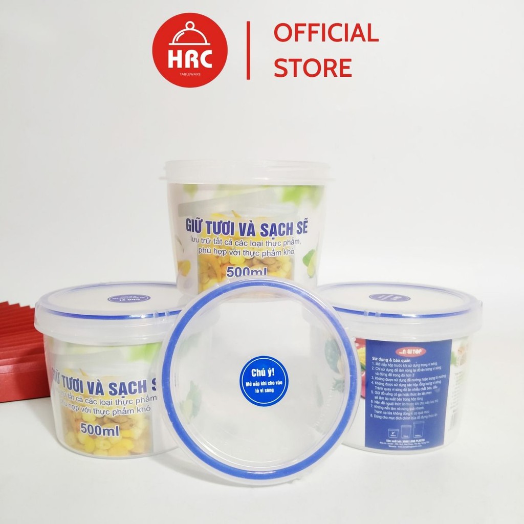 HỘP THỰC PHẨM TRÒN 500ML 2512 SONG LONG